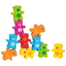 Jeu d'adresse La Bande de oursons colorés - Jouet en bois Goki Goki jeux en bois