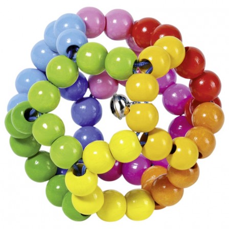 Rattle ball rainbow flexible Heimess
