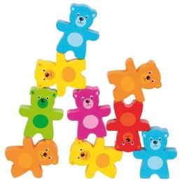 Jeu d'adresse La Bande de oursons colorés - Jouet en bois Goki Goki jeux en bois