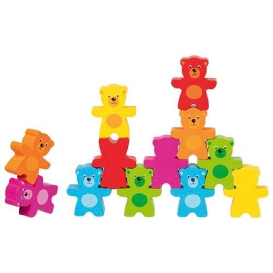 Jeu d'adresse La Bande de oursons colorés - Jouet en bois Goki Goki jeux en bois