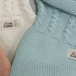 Ma Petite Laine Mon Cocon Malin - Knitted Cocoon coton tog 1 - Celadon (bleu)