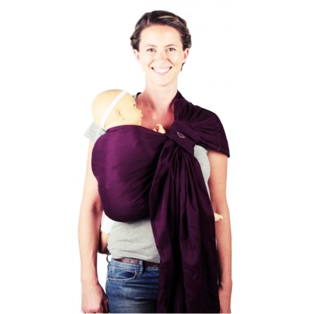 Ring sling Daïcaling Shadow Purple LLA porte-bébé