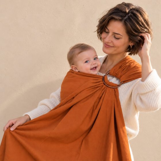 Naturioù Simply Sling Caramel - écharpe de portage sans noeud