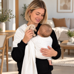 Naturiou Waffle Ring Sling White