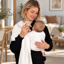 Naturiou Waffle Ring Sling White