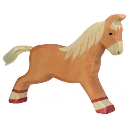 Vache  debout  noire Holztiger