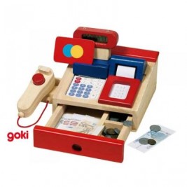 Cash register wooden Goki