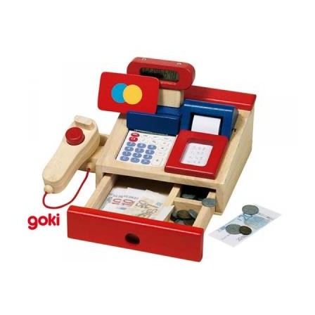 Cash register wooden Goki
