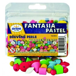 Fancy beads pastel wood