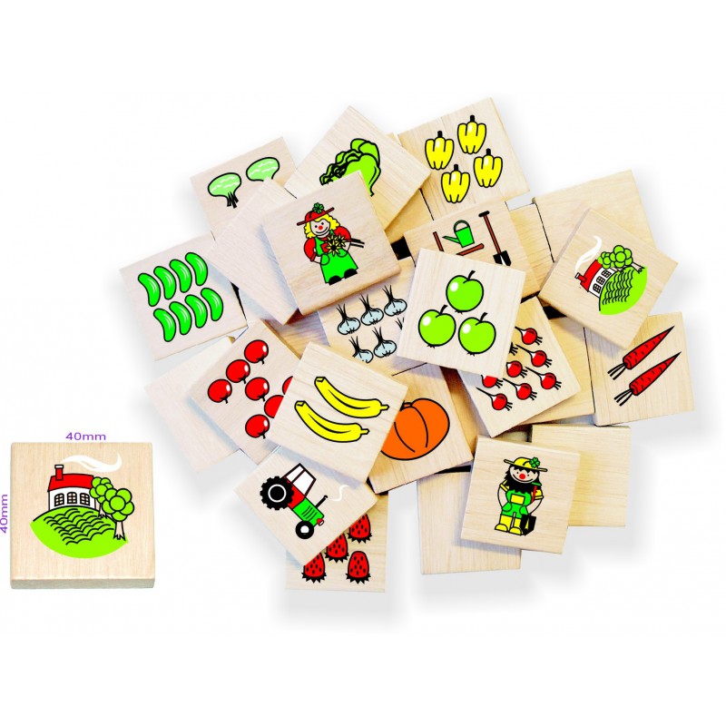 vilac vegetable garden memory game