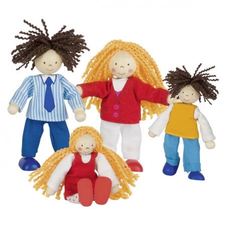 Famille branchée, poupées articulées Goki
