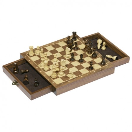 Jeu d'échecs magnétique avec tiroir Goki