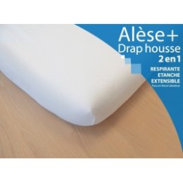 Alese Et Drap Housse Kadolis 60 X 1 Cm Gris Clair