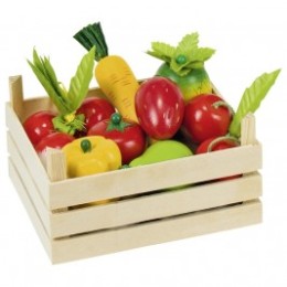 Crates of fruits and vegetables wooden Goki