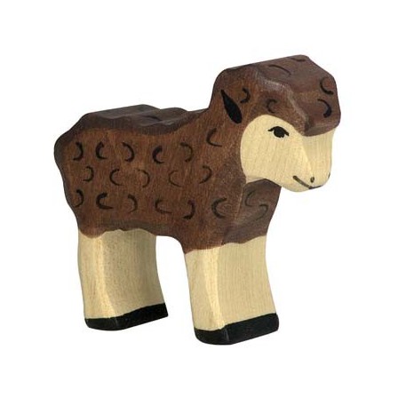 Vache  debout  noire Holztiger