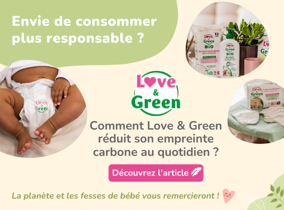 Love and Green Lingettes pour bébé à la fleur d'oranger Bio