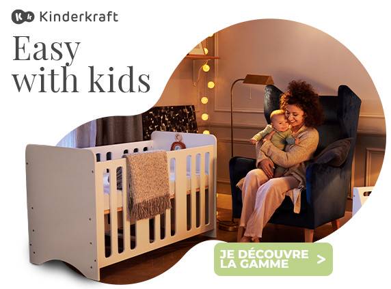Lit bebe cododo kindercraft avec matelas kadolis - Kinderkraft