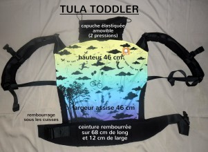Dimensions du porte-bébé Tula toddler