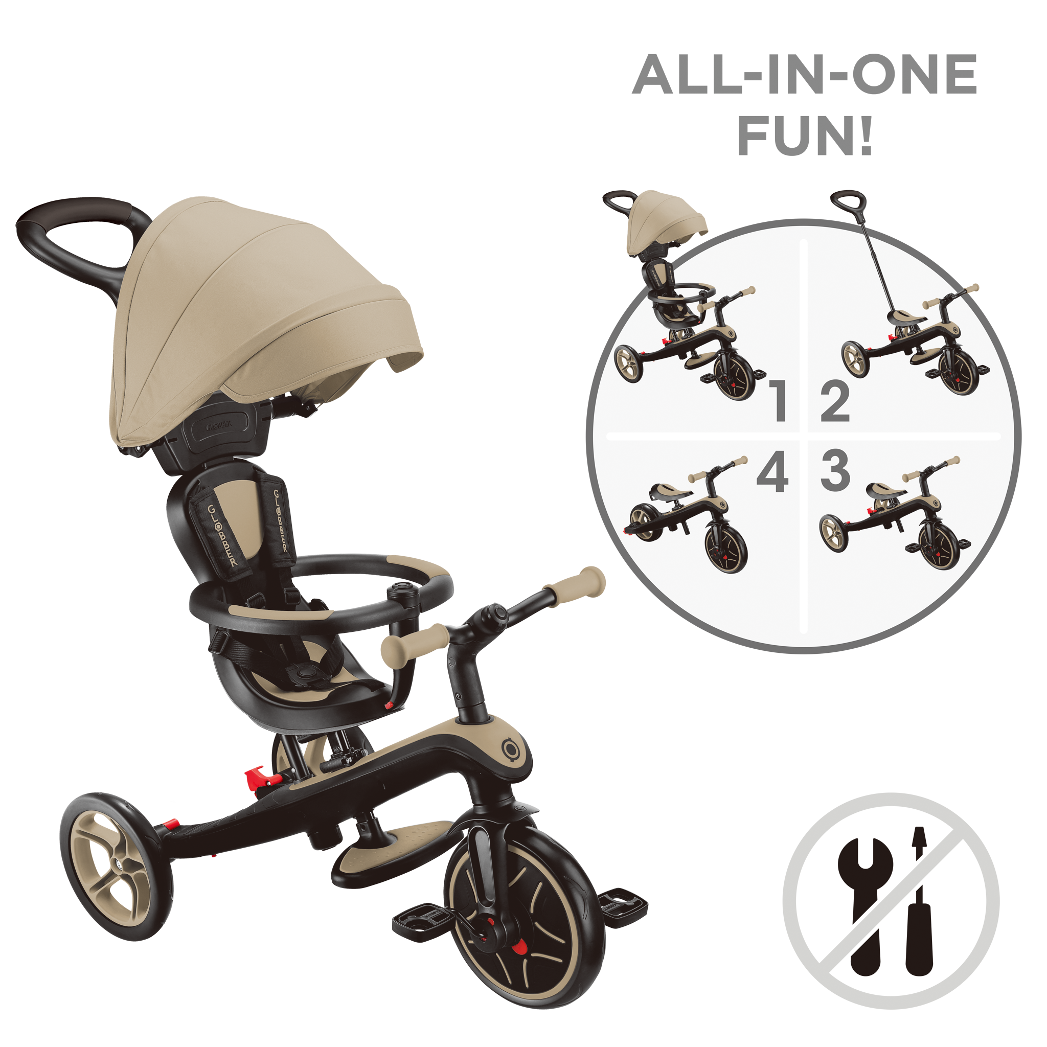 Globber tricycle évolutif Explorer 4en1