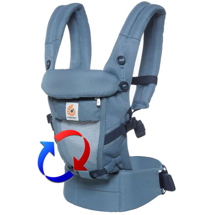 Ergobaby Adapt cool air mesh bleu gris