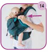 Attache du surplus d'écharpe Easy Emeibaby Babysize