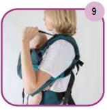 Etape 9 - Installation portage ventral Easy Emeibaby Babysize