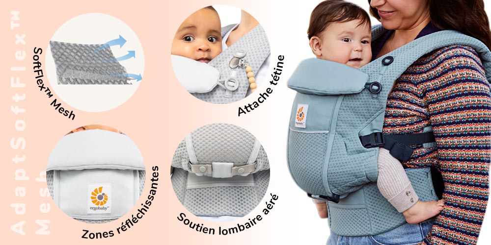 Le porte-bébé Adapt SoftFlex Mesh