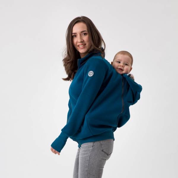 Fun2BeMum - Pola - Sweat zippé de grossesse et de portage 5 en 1