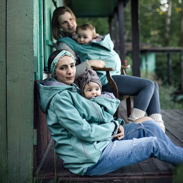 Fun2BeMum ENIGMA Veste de Grossesse et de Portage en Softshell