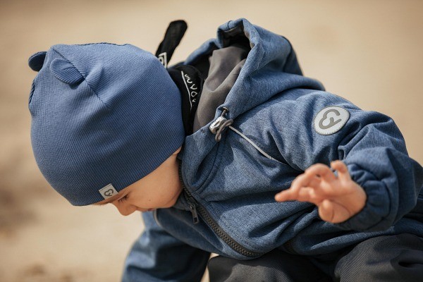 Fun2BeMum Bonnet Bébé et Enfant avec Oreilles d'Ours bleu jean