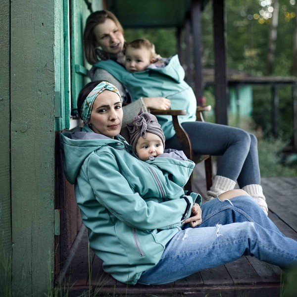 Fun2BeMum ENIGMA Veste de Grossesse et de Portage en Softshell