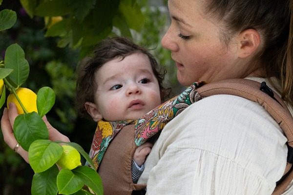 Porte-bébé Guizy Sarrasin + Guizy Couture Oasis