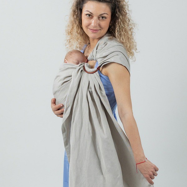isara-ring-sling-bamboo-linen Silver Grey