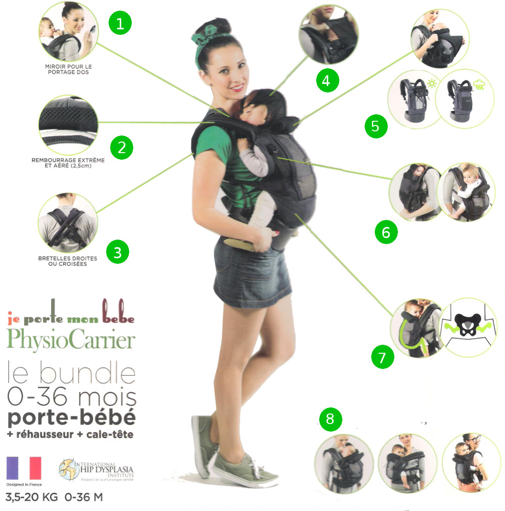 je porte mon bébé physiocarrier