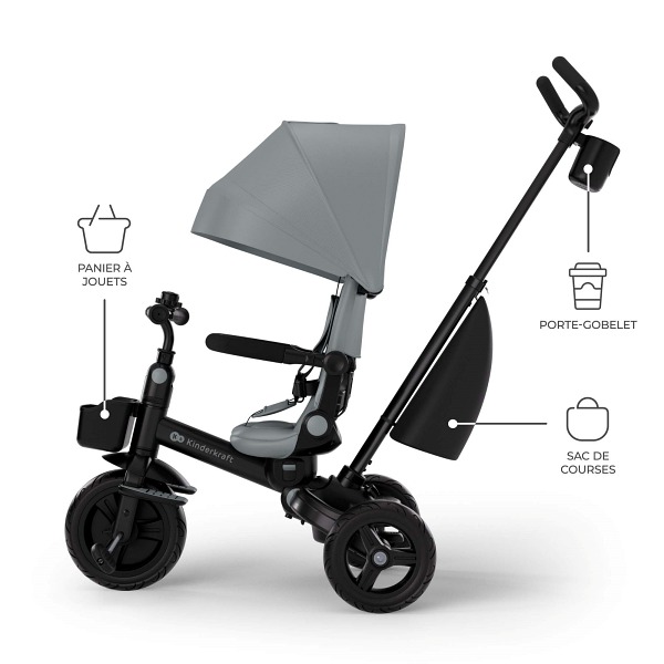 Tricycle Evolutif aveo 2 plus - Nombreux accessoires inclus
