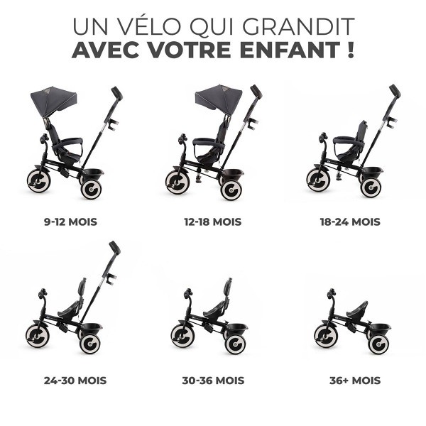 Kinderkraft Aston Tricycle Evolutif Enfant  6 en 1