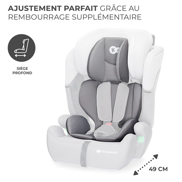 COMFORT UP i-Size avec insert modulaire amovible pour les petits passagers.