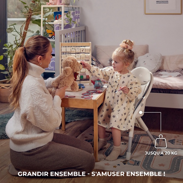 chaise qui grandit avec l'enfant
