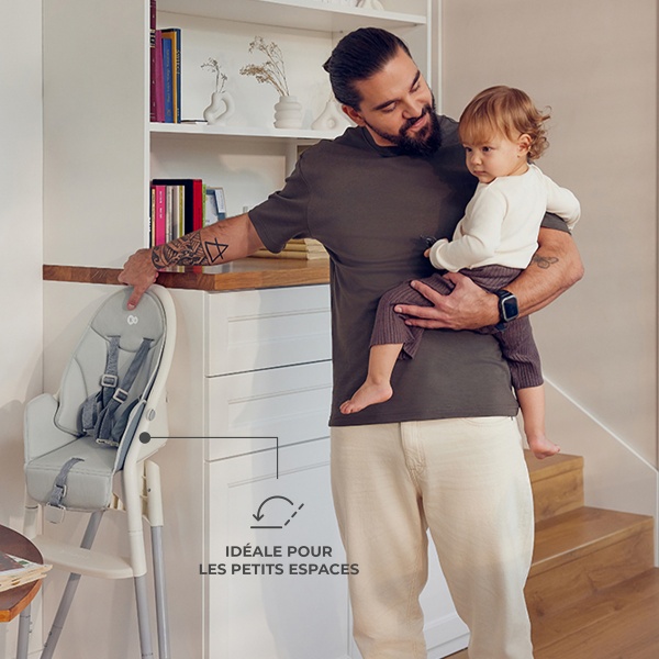 Kinderkraft DINNLY - Chaise haute pliable et évolutive