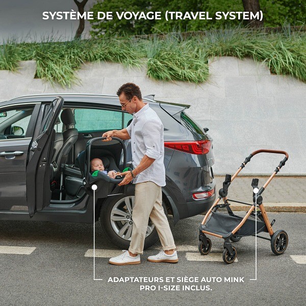 KinderKraft ESME PRO Poussette multifonctionnelle 3en1