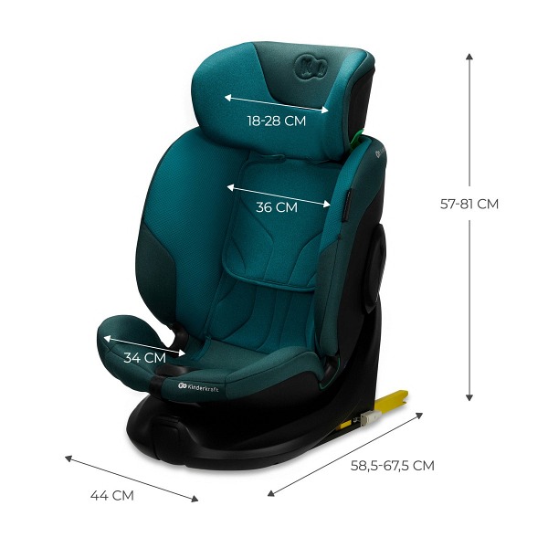 KinderKraft I-FIX i-Size - Siège Auto Pivotant