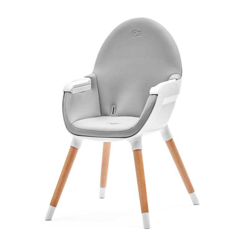 Kinderkraft Fini Gris Chaise haute 2 en 1 bois de hêtre KinderKraft Fini  Grey