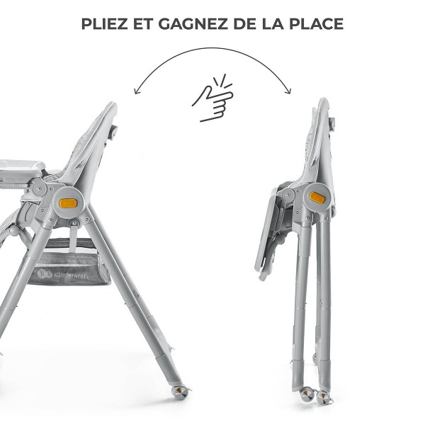 Kinderkraft Lastree - chaise haute et transat 2 en 1