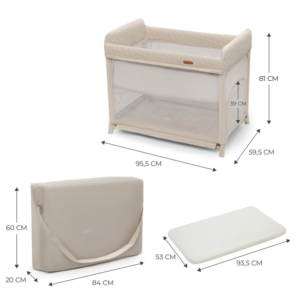 Dimensions du lit parapluie Moon Dream