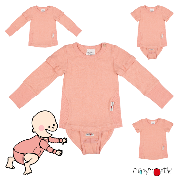 ManyMonths ECO Hempies Body / T-shirt 4 en 1 évolutif