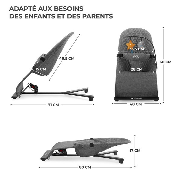 Kinderkraft MIMI - Balancelle Transat Bébé