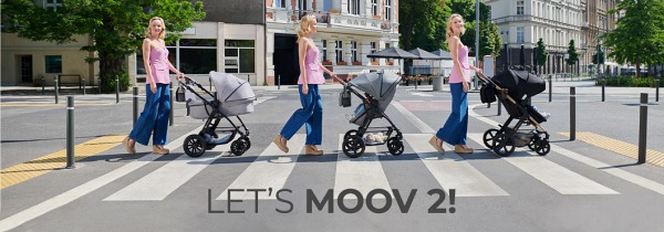 Kinderkraft MOOV 2 EVA Poussette Trio - Système de voyage citadin de la naissance
