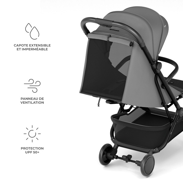 Capote extensible avec protection solaire UPF 50+