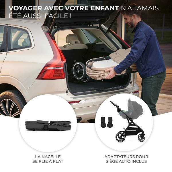 Ajouter à la wishlist  Kinderkraft KinderKraft YOXI Duo Poussette 2 en 1