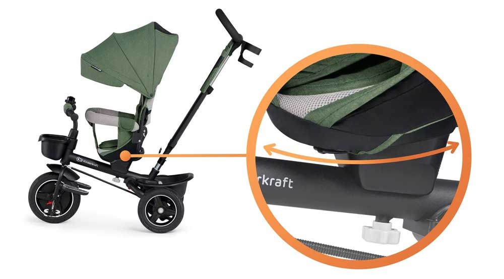 Spinstep de Kinderkraft et son siège réglable